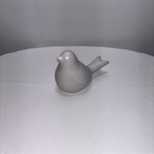 White Ceramic Bird Figurine